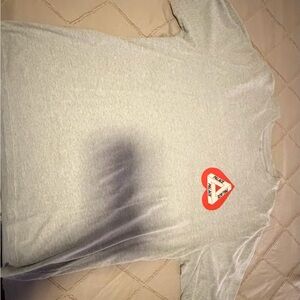 PALACE Gray Long Sleeve with Black Logo
